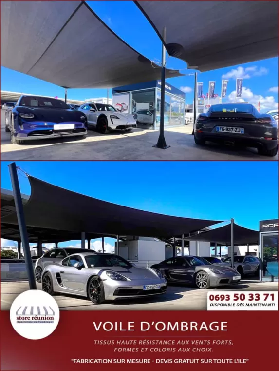 Voiles d'ombrage et des poteaux sur mesure pour particuliers et professionnels à Saint-Pierre, Saint-Pierre, Store Réunion