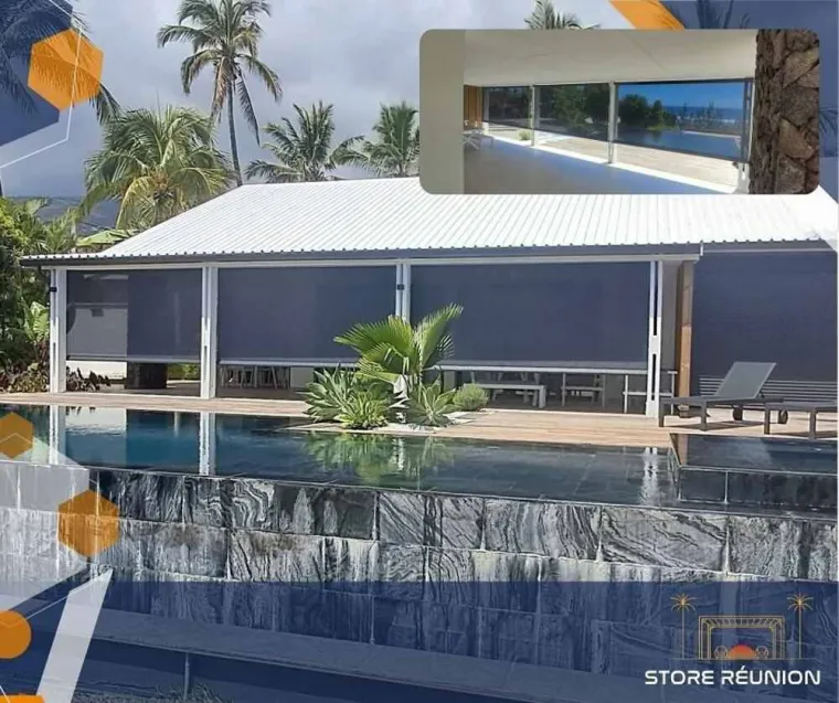 Installation d'une pergola sur la terrasse d'une maison à Saint-Leu 974, Saint-Pierre, Store Réunion