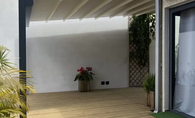 Pergola bioclimatique, Saint-Pierre, Store Réunion