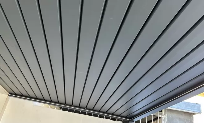 Pergola bioclimatique, Saint-Pierre, Store Réunion