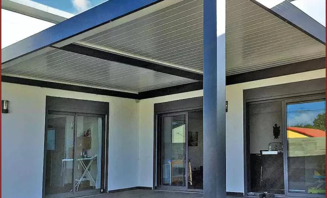 Pergola bioclimatique, Saint-Pierre, Store Réunion