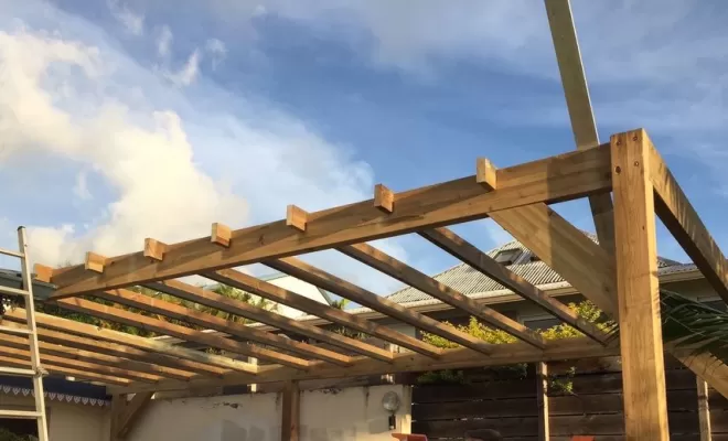 Pergola en bois, Saint-Pierre, Store Réunion