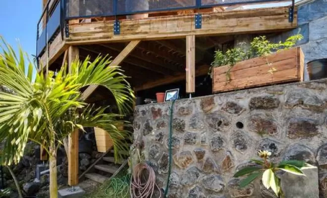 Pergola en bois, Saint-Pierre, Store Réunion